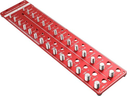 جهاز فحص خيط الصواميل والترباس HFS(R)، مقياس معرف الترباس والصواميل القابل للتركيب على الحائط، 28 مقاسًا للخيوط المترية والقياسية in Kuwait