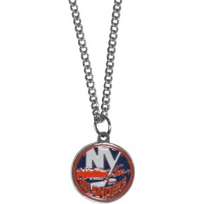 قلادة سلسلة NHL Siskiyou Sports Fan Shop New York Islanders مع سحر صغير بلون الفريق 55.88 سم