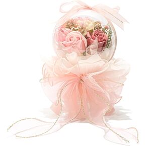Dreamy Floral Whirl,Unique Floral Gift for Girlfriend, Birthday Gift for Women, Perfect for Valentine's Day, Mother's Day, Thanksgiving, Anniversary, and More (Pink)