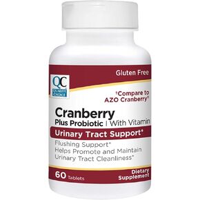 اختيار الجودة لدعم المسالك البولية بالتوت البري + أقراص بروبيوتيك مع الفيتامينات، 60 قرصًا in Kuwait