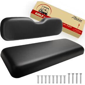 Roykaw Golf Cart Rear Flip Seat Cushions Compatible with EZGO, Club Car, Yamaha, Include Backrest and Seat Bottom