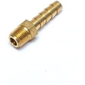 1/4" Hose ID/Hose Barb to 1/8" Male NPT MIP MPT Straight Brass Fitting Fuel/Air/Water/Boat/Gas/Oil WOG