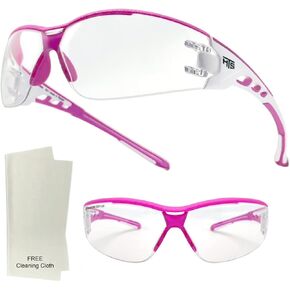 Super Flexible Lightweight Anti Fog Wrap-Around U6 Clear Shooting Safety Glasses with ANSI Z87.1 Scratch Resist