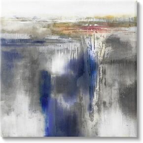 Stupell Industries Contemporary Blue Abstract Canvas Wall Art, Design by K. Nari