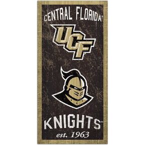 Fan Creations NCAA Central Florida Golden Knights Unisex UCF Heritage Sign, Team Color, 6 x 12