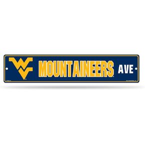 Rico Industries NCAA West Virginia Mountaineers Street Sign, 5 x 24-inches