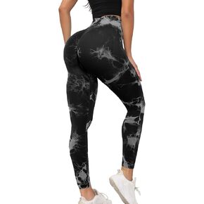 Tie Dye Butt Lifting Leggings for Women,Scrunch Seamless High Waisted Workout Yoga Gym Pants
