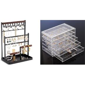 ProCase Jewelry Organizer Stand Bundle with Acrylic Jewelry Box in Kuwait