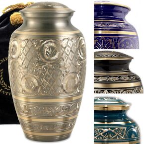 Platinum Majestic Radiance Cremation Urns for Adult Ashes Large Cremation Urns for Human Ashes Adult Female & Cremation Urns for Women for Home or Burial