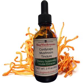 MagMushroom Cordyceps Mushroom Extract Liquid Tincture, Daily Supplement, Double Extracted for Maximum Potency, 2 Fl. oz., 60 Daily doses