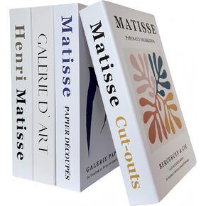 مجموعة كتب زخرفية مكونة من 4 - كتب ديكور منزلي بغلاف مقوى من Ediactcyl لعرض المزهريات المزخرفة وديكور بار المنزل والمكتب in Kuwait