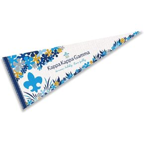 Kappa Kappa Gamma Greek Pennant Banner Flag