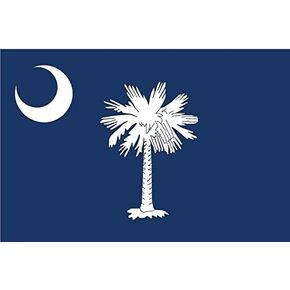 JMM Industries South Carolina SC Flag Vinyl Decal Sticker The Palmetto State Car Window Bumper 5-Inches by 3-Inches Premium Quality UV Resistant Laminate PDS021