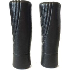 Pik Ergonomic Bicycle Handle Grips – Set of Two/PVC Leather-Like Texture/Easy to Install on Bike Handlebar/for Men Women Children
