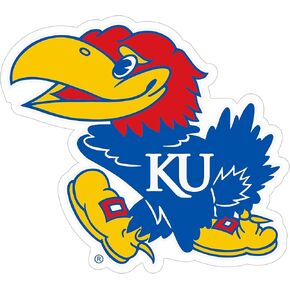 Siskiyou Sports NCAA Kansas Jayhawks 8 inch Auto Decal, One Size, Team Colors