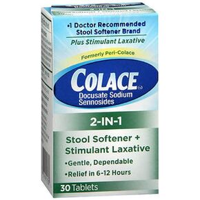Colace 2 In 1 Tablets Size 30ct Colace 2 In 1 Tablets 30ct