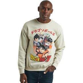 Dragon Ball Z Hero Group & Dragon Ball Crew Neck Long Sleeve Tofu Reversible Sweatshirt