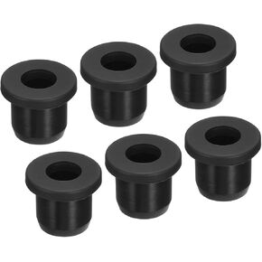 MECCANIXITY Rubber Grommet Mount Dia 7/16" (11mm) Round T Type for Organizing and Protecting Cord Pack of 6