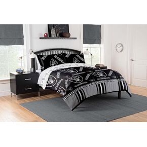 Northwest NFL Las Vegas Raiders Unisex-Adult Bed in a Bag Set, Full, Rotary Legacy