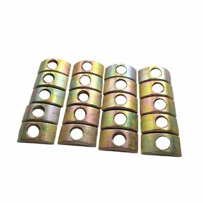 Bronze Alloy M8 Half Moon Nut Furniture Connector 8mm Hole Dia Semilunar Furniture Connector Nuts Spacer Washer for Furniture Wardrobe Bed Frame TV Cabinet Shoe Cabinet (20 Pack)