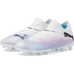 PUMA Future 7 Pro Firm Ground/Artificial Ground (Little Kid/Big Kid) Black White 2 Little Kid M