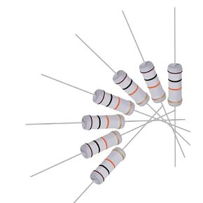 uxcell 40Pcs 10K Ohm Resistor, 3W 5% Tolerance Metal Oxide Film Resistors, Lead, Flame Proof for DIY Electronic Projects and Experiments