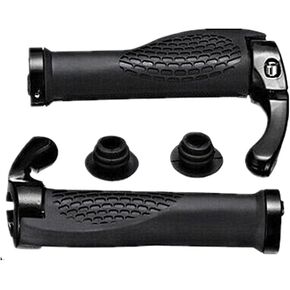 Bike Handlebar Grips, 1 Pair of Ergonomic Rubber Bar End Bicycle Handlebar Grips for Mountain Bike, E-Bike, Hybrid, City Commuter Bikes, Scooter.