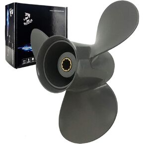 Boatman OEM Aluminum Outboard Motor Propeller fit Honda Engines 25-30hp (9 7/8X9,9 7/8X10,9 7/8X11,9 7/8X12,9 7/8X13) 10 Spline Tooth,RH