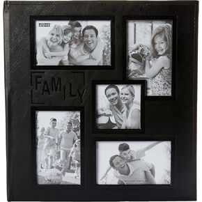 Pioneer Photo Albums Pioneer Sewn Embossed Collage Frame 5-Up Photo Album 12"X12" -Family