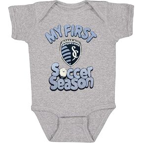 Outerstuff Sporting Kansas City First Soccer Season Team Logo Newborn/Infant Baby Bodysuit Onesie