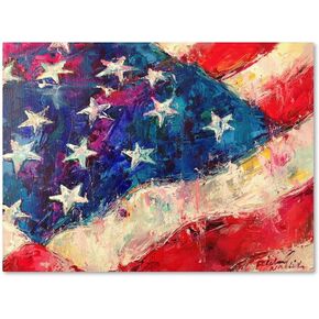 Art Flag by Richard Wallich, 24x32-Inch Canvas Wall Art
