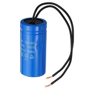 PATIKIL CD60 Run Capacitor, 100uF 250VAC 2 Wires 50/60Hz Motor Starting Capacitor for Air Compressor Motor Starts Running