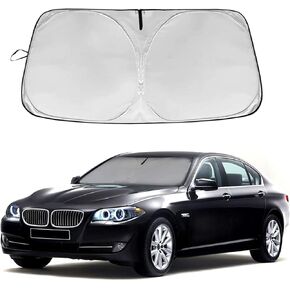 Car Windshield Sunshade Cover Inner Sun Shade Sun Visor UV Protection, Sunshade Fit for BMW 5-Series 525i, 525xi, 528i, 528xi, 530i, 530e, 530xi, 535i, 535xi, 545i, 550i 2012-2022