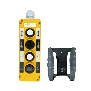 Waterproof Industrial 4 Button Electric Hoist Crane Pushbutton Switches with Box Holder COB Industrial Up Down Driving Push Button Switch Control