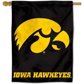 Iowa Hawkeyes House Flag Banner