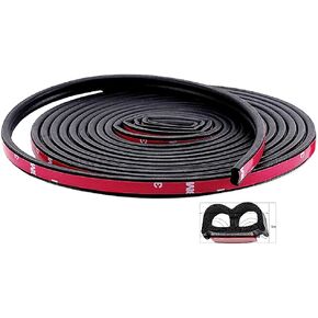 30 feet B-Shape Universal Self-adhesive Auto Weather Stripping Seal for Door/Windows, Rubber Weather Draft Seal Strip for Car Window and Door, Engine Cover
