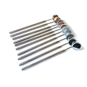 10 Piece Dental Mouth Mirror #5 W/handle 6" Dental Instrument