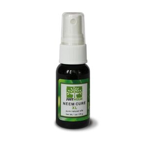 Neem Cure Oil XL - Natural Neem Oil Blend- Best on Acne, Psoriasis, Eczema, Rosacea, Cold Sores, Toe Nails, Bug and Spider Bites and Other Skin Irritations. with Spray Head. 1 oz