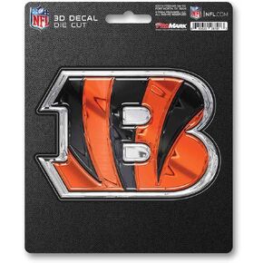 FANMATS 62770 Cincinnati Bengals 3D Decal Sticker 5" x 6.25"