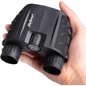 SkyGenius 10x25 Compact Binoculars with Clear Vision Compact Binoculars for Adults and Kids, Small Binoculars Pocket Binoculars for Theater and Concerts, Outdoor Travel Sightseeing Hunting Hiking