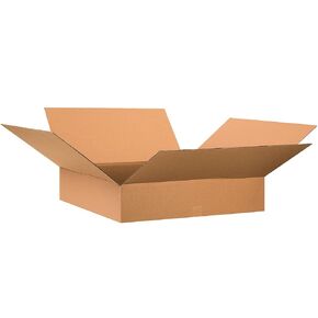 SHIP NOW SUPPLY 28x28x6 Flat Corrugated Boxes, Flat, 28L x 28W x 6H, Pack of 10 | Shipping, Packaging, Moving, Storage Box for Home or Business, Strong Wholesale Bulk Boxes