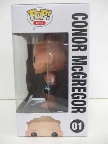 Funko POP 01 UFC - كونور مكجريجور يرتدي سروالًا أسود مع شعار DETHRONE UFC 194 الأيرلندي الحصري The Notorious in Saudi Arabia