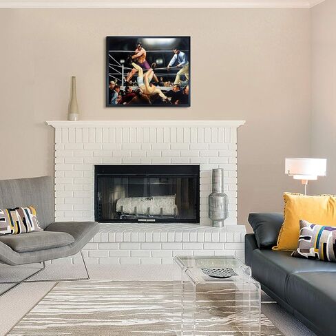 لوحة زيتية مؤطرة من overstockArt Dempsey وFirpo، 25.5 بوصة × 21.5 بوصة، متعددة الألوان in Kuwait