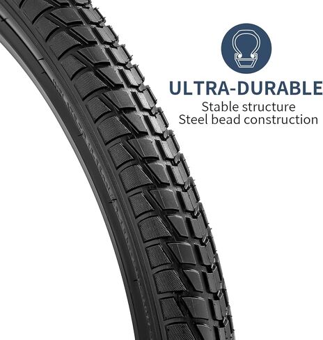 YUNSCM 2-PCS 26" Bike Tires 26x1.95/53-559 and 26" Heavy Duty Bike Tubes Schrader Valve Compatible with Mountain/Off Road Bike 26x1.75 26x1.90 26x1.95 26x2.0 Bike Bicycle Tires and Tubes (P-1440) in Saudi Arabia