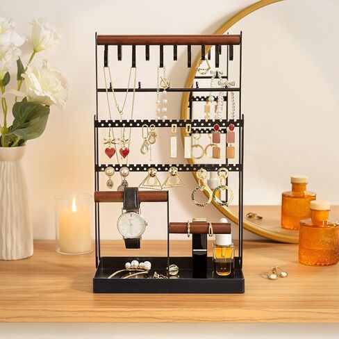 ProCase Jewelry Organizer Stand Bundle with Acrylic Jewelry Box in Saudi Arabia