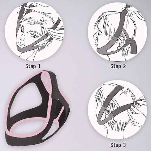 Anti Snoring Chin Strap,Anti Snoring Devices for Cpap Users,Adjustable and Breathable Chin Strap Effective Reduce Snoring for Men and Women (Light Blue) in Saudi Arabia