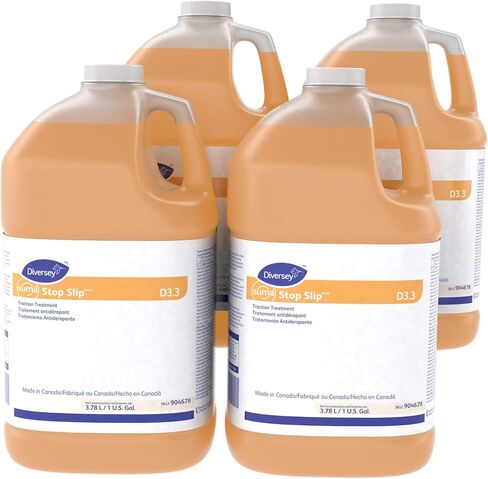 Diversey Suma 904678 Stop Slip Traction Treatment, D3.3, 4 x 1 gal/3.78 L Containers (Pack of 4) in Kuwait