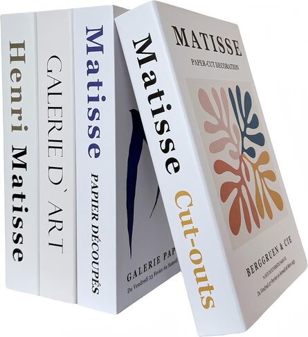 مجموعة كتب زخرفية مكونة من 4 - كتب ديكور منزلي بغلاف مقوى من Ediactcyl لعرض المزهريات المزخرفة وديكور بار المنزل والمكتب in Kuwait