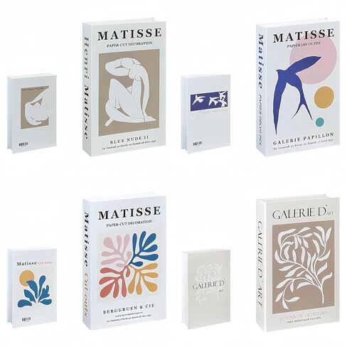 مجموعة كتب زخرفية مكونة من 4 - كتب ديكور منزلي بغلاف مقوى من Ediactcyl لعرض المزهريات المزخرفة وديكور بار المنزل والمكتب in Kuwait