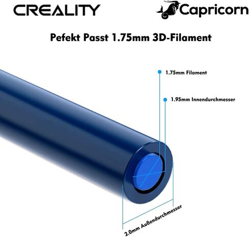 أنبوب تفلون Bowden PTFE الرسمي (1 متر) لمقاومة الحرارة ثلاثية الأبعاد 1.75 مم، للطابعة ثلاثية الأبعاد Ender 3 V2/ Ender 3/ Ender 3 Pro/Ender 5/ CR-10/10S in Kuwait